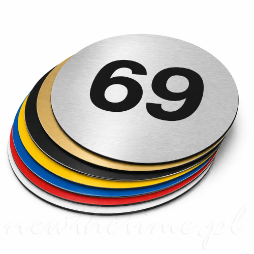 grawerowane okrągłe tabliczki znaczniki