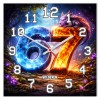 Zegar ścienny 67 magic fantasy 30x30 cm PVC – młodzieżowy