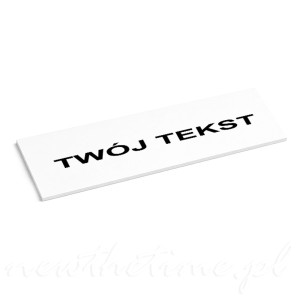 Tablica PVC PCV TWÓJ tekst 300x100 mm oznacznik