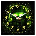 Zegar ścienny żołnierz gaming zielony 30x30 cm PVC – młodzieżowy