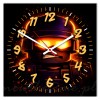 Zegar gamingowy żołnierz ogień neon 30x30 cm