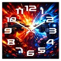 Zegar ścienny gaming vs walka 30x30 cm PVC – młodzieżowy