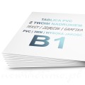 Tablica PVC B1 70 × 100 cm – sztywna płyta PVC
