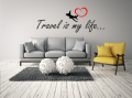Napis ścienny dla podróżników - Travel Love